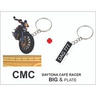 cmc daytona cafe racer CUSTOM 2D KEYCHAIN