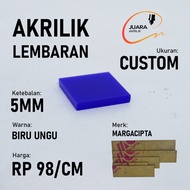 Akrilik Lembaran 5mm Bebas Pilih Ukuran |BIRU UNGU