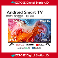Smart TV 32 Inch TV Smart 4K UHD Android 12 TV (32"/43"/50) LED Wifi TV 43 Inch Android TV Murah