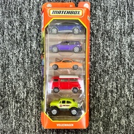 MATCHBOX Volkswagen 2024 5 Pack VW EV 4 VW Golf GTI VR6 Golf V GTI 1962 VW Karmann Ghia 1970 VW T2 B