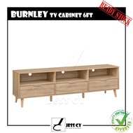 BURNLEY TV Cabinet / TV Console / Living Room / Home Furniture / Simple Scandinavian / TV Rak / 6 Fe