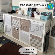 IKEA DRONA Fabric Storage Box / Organizer Box for KALLAX Shelving Unit (33x33x38cm or 25x25x35cm)