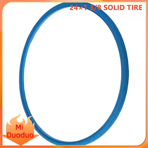 Durable 24x1 3/8 Non-Inflating Tire Designed for E-Bikes and MTB BMX Riding Conditions