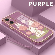 Softcase For OnePlus Nord N20 SE Girly Rabbit Soft Glossy 6D Plated Case hp