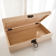 客製化原木手作鐵件木盒 - 松木拼板