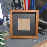 Wood Frame Size 20x20 With Matte Black Wall Decoration
