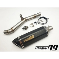 Project79 CFMOTO 650MT Exhaust Slip on Piping Muffler Stainless Steel Project79 QPM06SV/BK/CB CFMOTO