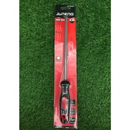 JUNENG WISEUP 8"/200MM RUBBER HANDLE FILE FOR WOOD - ROUND/ROUND WOOD FILE (JN100403)