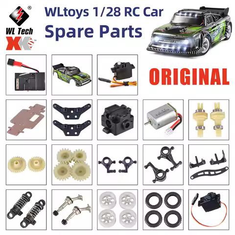 Original Wltoys Mosquito Car 1:28 284131 K989 K969 K979 Car Accessory Shell/Motor/Receiver Board/Dif