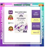 [100%Original Real] 40W Super Cable 5A Type C USB 1M Cable
