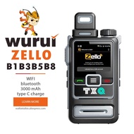 Zello ทุกรุ่น Wi-Fi บลูทูธ TXQ 258 POC Walkie Talkie 5.1ตรวจสอบซิมการ์ด3G 4G B1B3 B5ไม่จำกัดระยะทาง