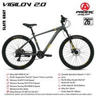 SEPEDA GUNUNG MTB 26 INCH PACIFIC VIGILON 2.0 SHIMANO 16 SPEED / VIGILON 3.0 ALLOY 3X8 SPEED SHIMANO