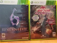 二手 XBOX360 Resident Evil 惡靈古堡 | Dead Island 死亡之島