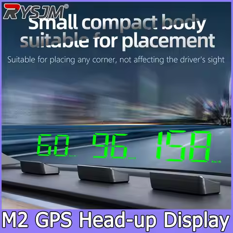 Head Up Display M2 GPS HUD Car Universal Speedometer KMH USB Cable Plug & Play GPS & Beidou Dual Sat