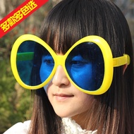 Christmas Fan Exaggerated Colorful Glasses Bar Party Props Oversized Fan Glasses Frame Funny Childre