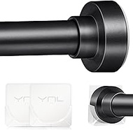 YNL Tension Shower Curtain Rod 34 to 120 In(2.83-10Ft), Long Tension Curtain Rod with 2Pcs Holders, 