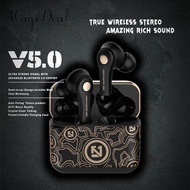 [MagiDeal] Earbuds, 5.0 Earbuds with Charging Case Stereo TWS True Earbuds with Mic IPX5 Earphones
