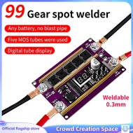 Spot Welder DIY Kit 99 Gears of Power Adjustable Spots Welding Control Board for Welding 18650 Battery All Set Nickel