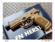 【侵掠者】Cybergun FN授權 VFC代工製造 FNX-45 TACTICAL 瓦斯短槍-DE沙色