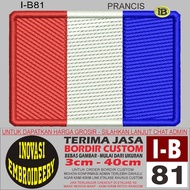 FRENCH I-B81 LOGO EMBROIDERY PATCH - INNOVATION EMBROIDERY TESTIMONI