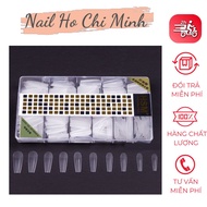 [XẢ KHO] Móng úp HSM chính hãng loại nhám sẵn 2 mặt hộp full size 500 móng không cần phào nhám bề mặ