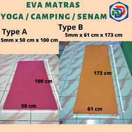 Karpet Olahraga - Matras Yoga - Matras Camping - - eva matras tebal 5 mm