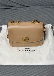 Coach madison 16 mini crossbody bag 鏈條包 小廢包 奶茶色