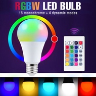 5W Colorful RGB Bulb with Remote Control E27 Fitting