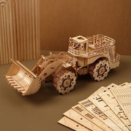 3d 3D Wooden Forklift Puzzle Handmade Toy DIY 3D Wooden three-dimensional puzzle creative toy model 