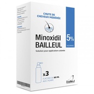 Xịt mọc tóc Minoxidil Bailleul 5% - NHẬP KHẨU PHÁP - NGĂN RỤNG TÓC KÍCH THÍCH MỌC TÓC [Hộp 3 lọ 60m
