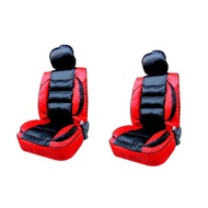 PACKMAN Free Seat Cover Set Front Pair (Black-Red)