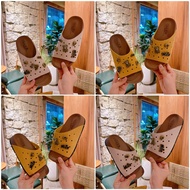 Bear Charm Suede Sandals DE4096