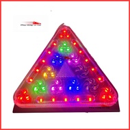 Led Triangle Light, Led Truck Warning Light 12V 24V 7-Color Led Triangle Light 15Cm - Truck Parts