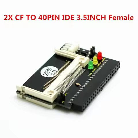 New Black Double Sided CF Card to 3.5 Female 40 pin cf to IDE Adapter Converter Card Standard IDE Tr