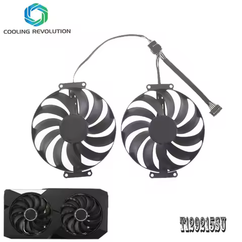 95MM T129215SU RX6650XT RX6600 RX6600XT RX6650 XT Graphics Fan for ASUS Dual Radeon RX 6650 XT RX 66