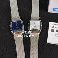 CASIO VINTAGE ANALOG DIGITAL AQ-230EM-2A / AQ-230EM-7A / AQ-230EM / AQ-230E with mesh bracelets