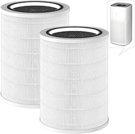 SAKEGDY Large Room True HEPA Replacement Filter 11010 Filter Compatible with Clorox 11010 &amp; 11011 Air Cleaner Purifier, 3-in-1 Filtration, Part # 12010, 2 Pack