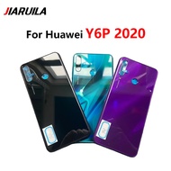 Back Battery Cover With Camera lens ﻿For Huawei Y6P 2020 Back Rear Glass Case