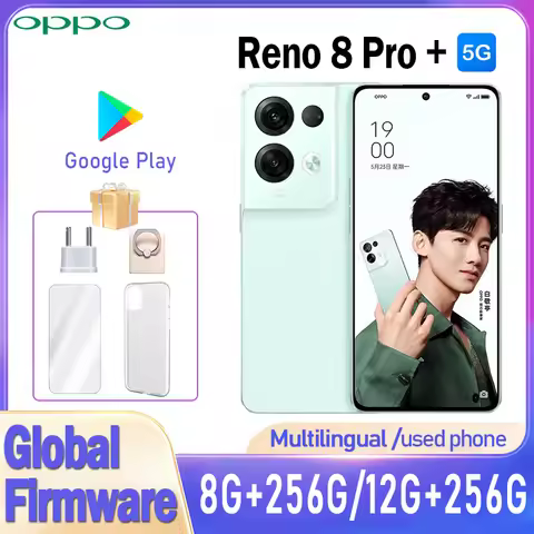 OPPO Reno 8 pro Plus 5G smartphone Global firmware MTK Dimensity 8100 Max 6.7" 12GB 256GB 50MP Camer
