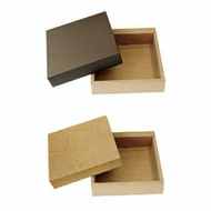 [Tianai Packaging House] Single-Layer Coffee Lid Kraft Paper Box, Wood Grain Kraft Paper Box, Scente