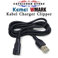 MESIN Kemei Wmark Shaving Machine Cable Clipper Charger Cable