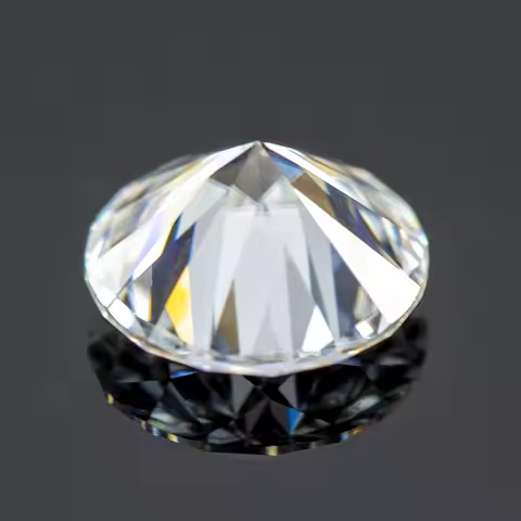 Moissanite Stone Round Cut D Color VVS1 0.1ct-12.0ct Lab Grown Gemstone for DIY Jewelry Making Mater