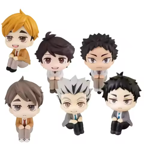 Anime Haikyuu!! miya atsumu Oikawa Tooru Iwaizumi Hajime Akaashi Keiji Look Up Model Action Figures 