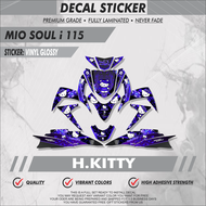 Mio Soul i 115 Decals - ( Gloss Vinyl high grade brand Sticker)- Hello Kitty Design