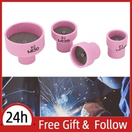 Supergoodsales Pink Welding Cup  4Pcs 1.6mm Compact Size High Hardness Spare Parts TIG Ceramic Stabl