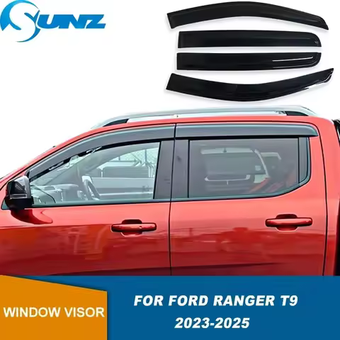 Window Visor For Ford Ranger T9 2023 2024 2025 2026 Wildtrak Sport XLT XLS XL Window Rain Guard Weat