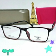 Box frame, lightweight minus glasses frame