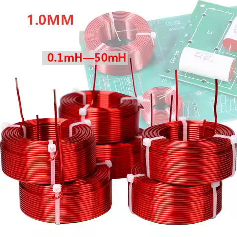 1.0mm air core inductor 0.1mH-50mH custom oxygen free copper inductor coil frequency divider 0.1mH-5