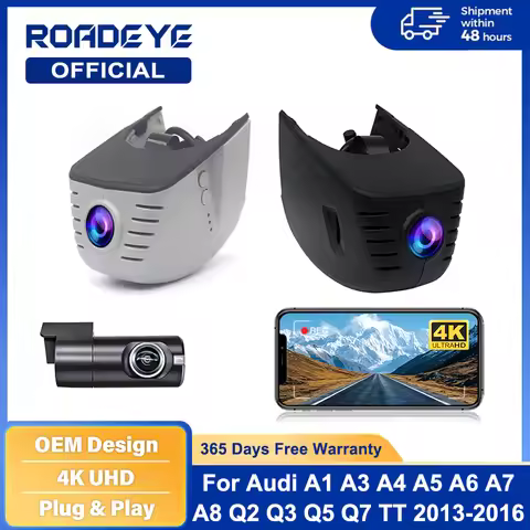 HD 4K 2160P Dash Cam Camera Car DVR Video Recorder For Audi A1 A3 A4 A5 A6 A7 A8 Q3 Q5 Q7 TT 2013-20