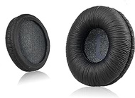 Krone Kalpasmos Universal Replacement Ear Pads for Sony MDR-ZX110/MDR-ZX330BT/V150/WH-CH500; JBL Tune 600bt/T500BT/T450BT &amp;Many Other 70MM Round On-Ear Headphones(List Inside), by -Thicker Black